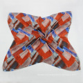 Senhora Multicolor Polyester Voile Geometry Scarf Shawl